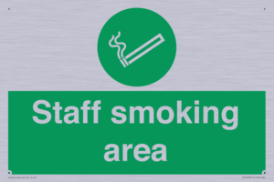 Staff smoking area